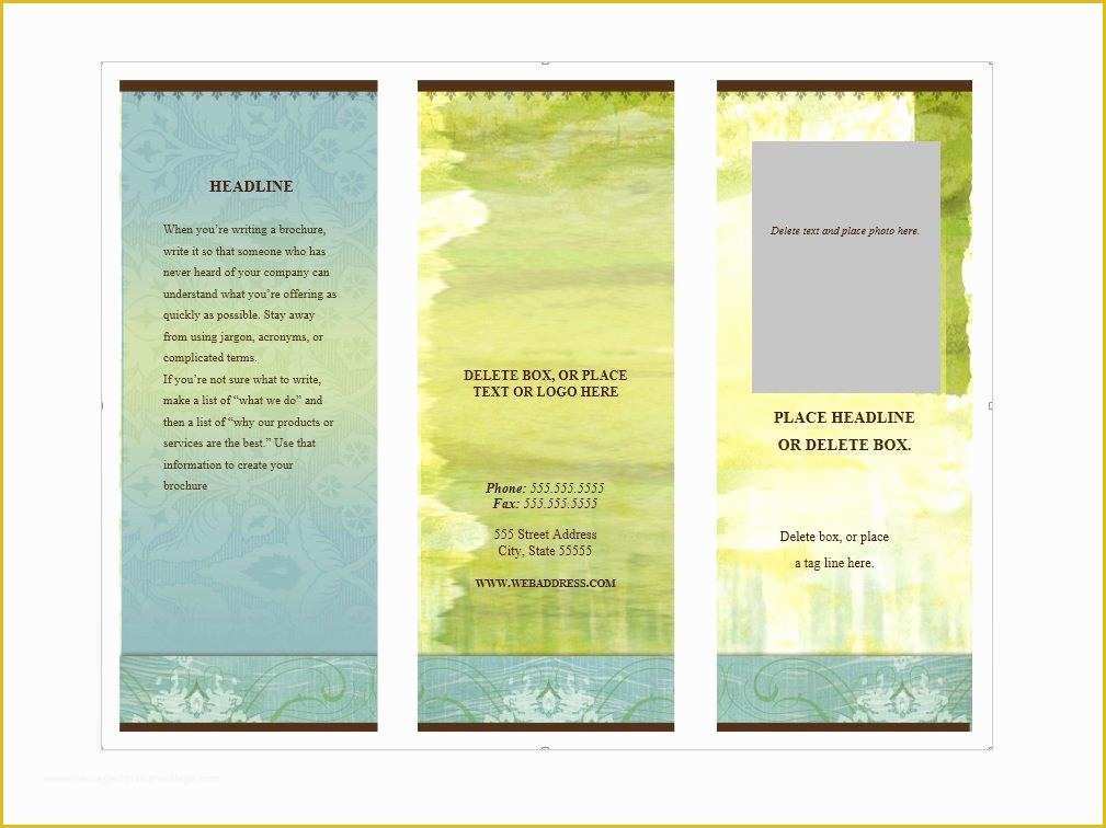 Brochure Templates Free Download Of 31 Free Brochure Templates Ms Word and Pdf Free