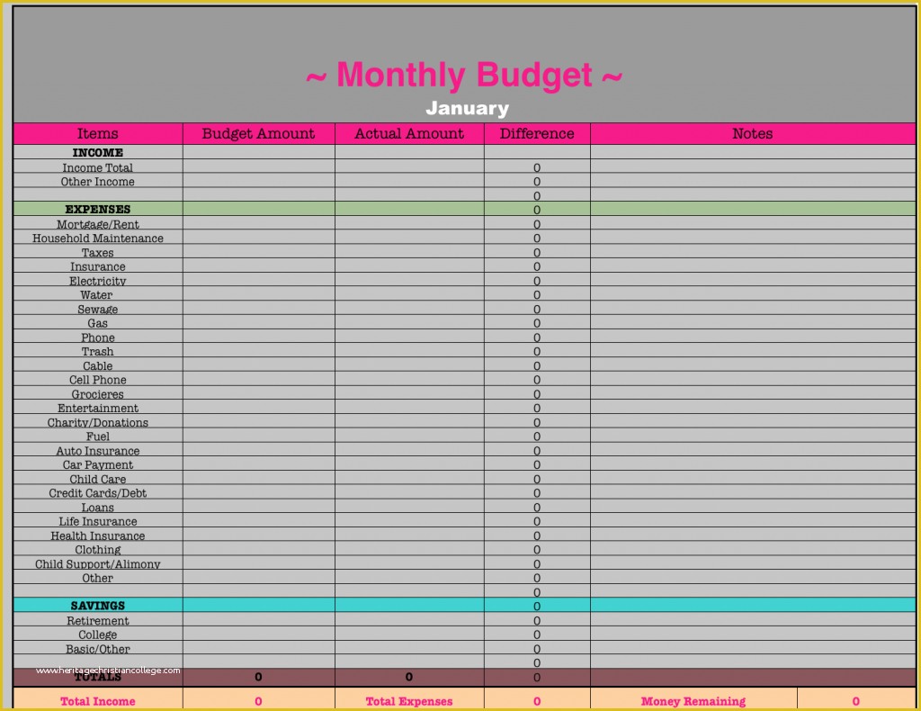 Budget Spreadsheet Template Free Of Monthly Bud Spreadsheet Frugal Fanatic