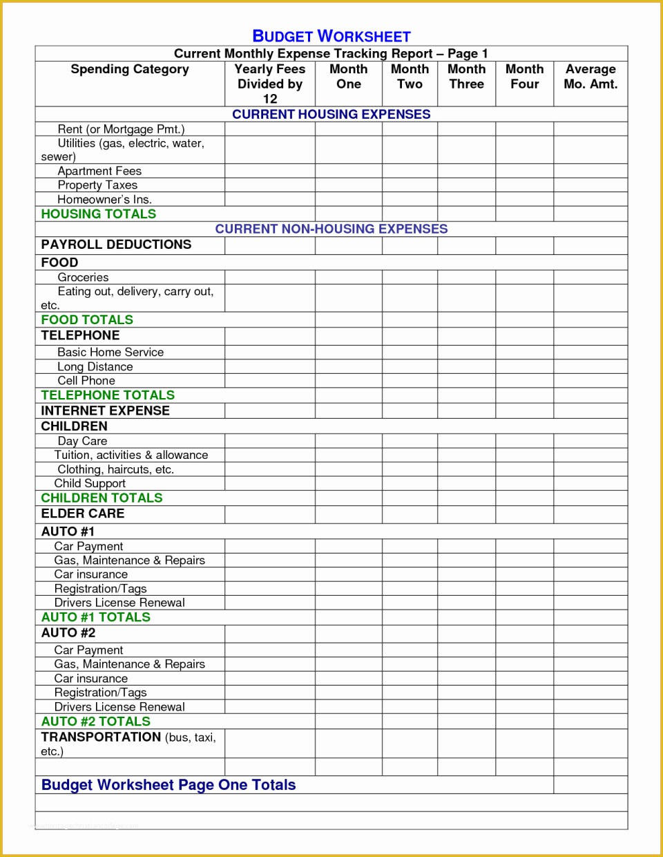 Budget Spreadsheet Template Free Of Monthly Bud Spreadsheetl Free Personal Checklist