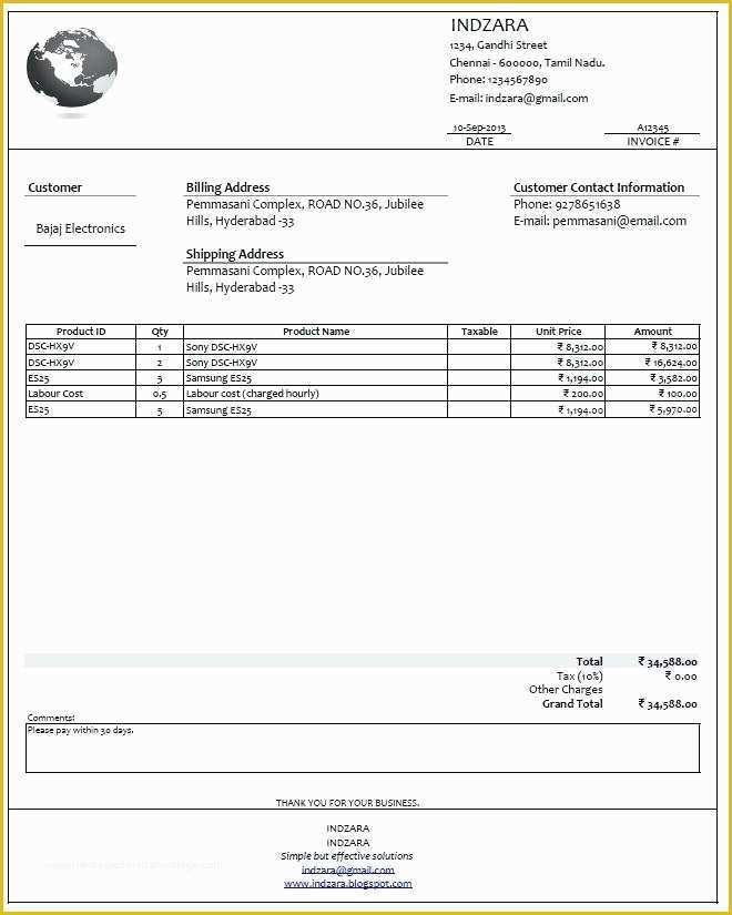 Builders Invoice Template Free Download Of Builders Invoice Template Builder Basic Free Excel