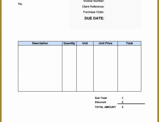 Builders Invoice Template Free Download Of Free Invoice Template Uk Use Line or Download Excel &amp; Word