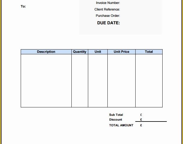 Builders Invoice Template Free Download Of Free Invoice Template Uk Use Line or Download Excel &amp; Word