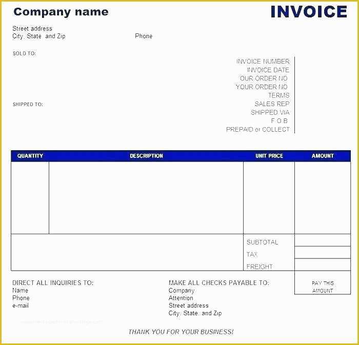 Builders Invoice Template Free Download Of Free Ms Word Invoice Template Templates Ideas Download