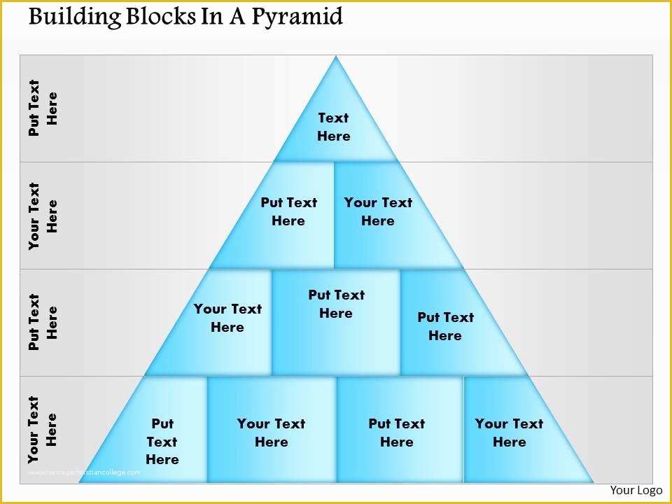 Building Blocks Powerpoint Template Free Of 0614 Building Blocks In A Pyramid1 Powerpoint Presentation