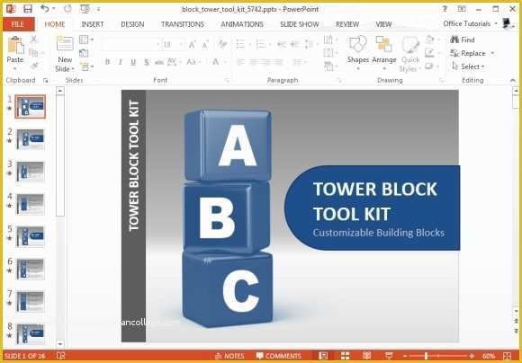 Building Blocks Powerpoint Template Free Of Animated Blocks Powerpoint Template