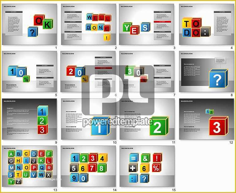 Building Blocks Powerpoint Template Free Of Building Blocks Collection for Powerpoint Presentations