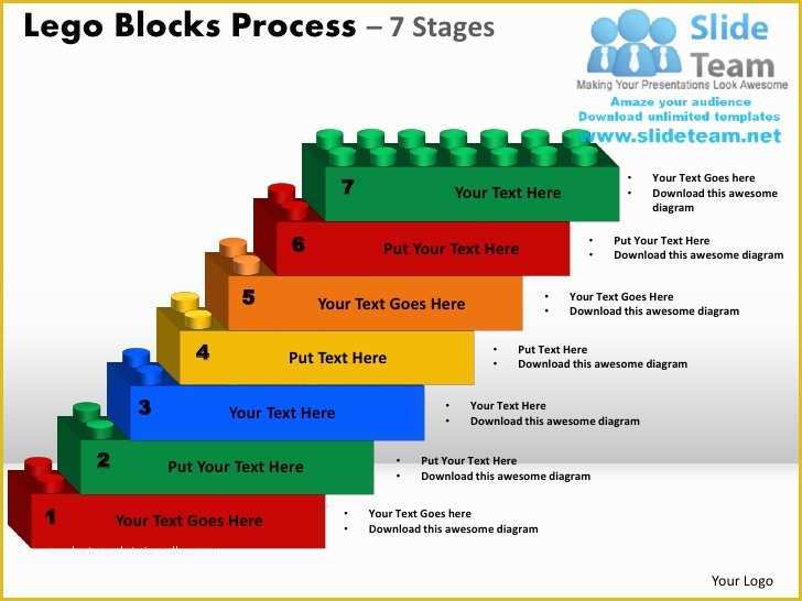 Building Blocks Powerpoint Template Free Of Lego Blocks Process 7 Stages Powerpoint Slides Ppt Templates