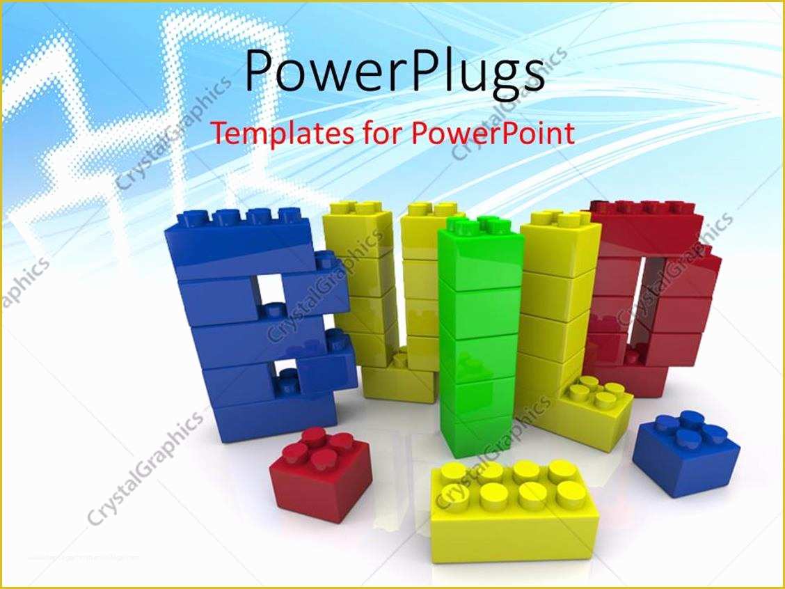 Building Blocks Powerpoint Template Free Of Powerpoint Template A Number Of Building Blocks In