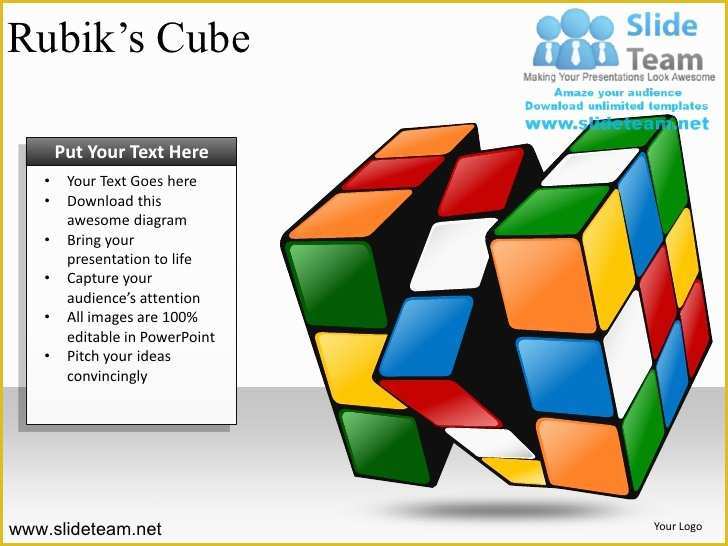 Building Blocks Powerpoint Template Free Of Rubiks Cubes Building Blocks Stacked Powerpoint Ppt Templates