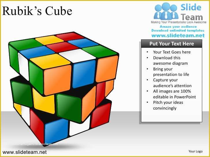 Building Blocks Powerpoint Template Free Of Rubiks Cubes Building Blocks Stacked Powerpoint Ppt Templates
