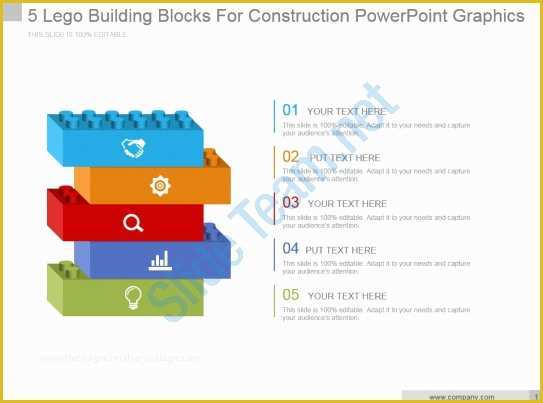 Building Blocks Powerpoint Template Free Of Style Variety 1 Lego 5 Piece Powerpoint