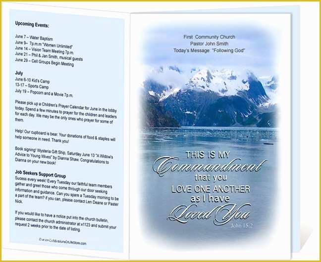 Bulletin Templates Free Download Of 14 Best Images About Printable Church Bulletins On
