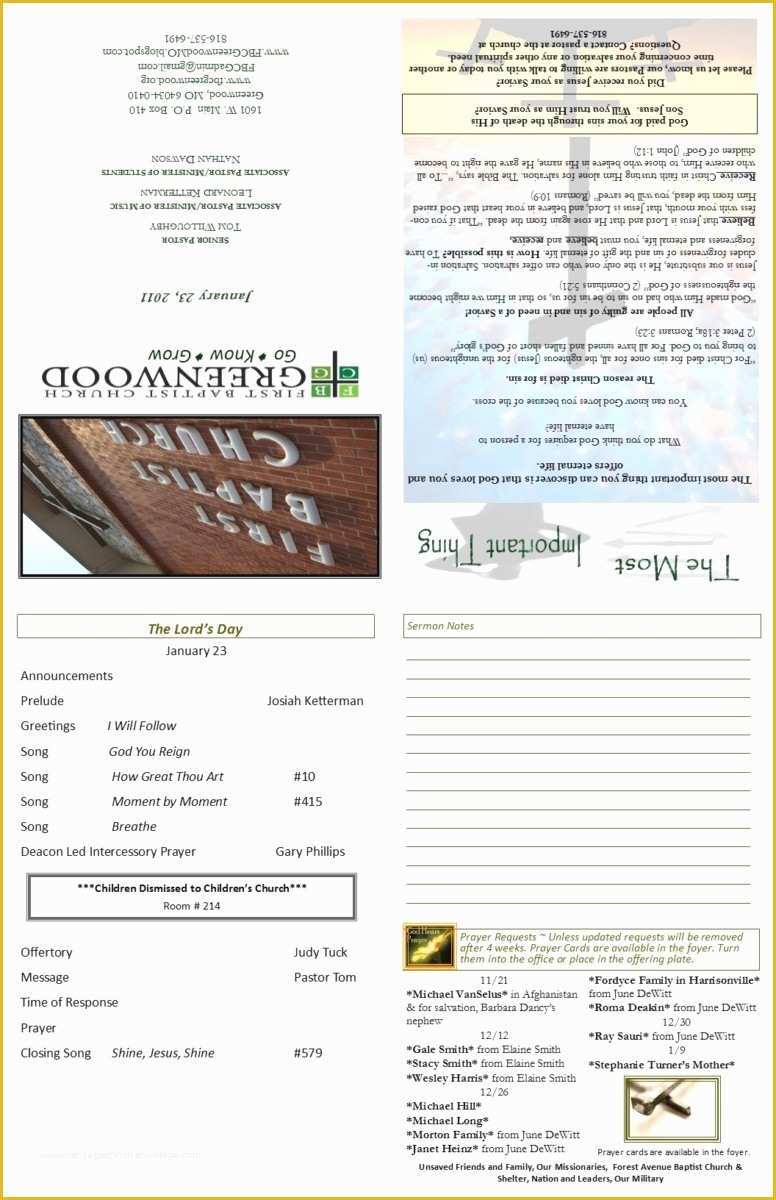 Bulletin Templates Free Download Of 25 Free Church Bulletin Templates Examples