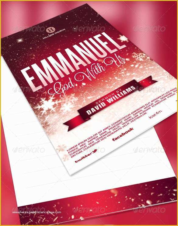 Bulletin Templates Free Download Of 31 Christmas Brochures Templates – Free Psd Eps Ai