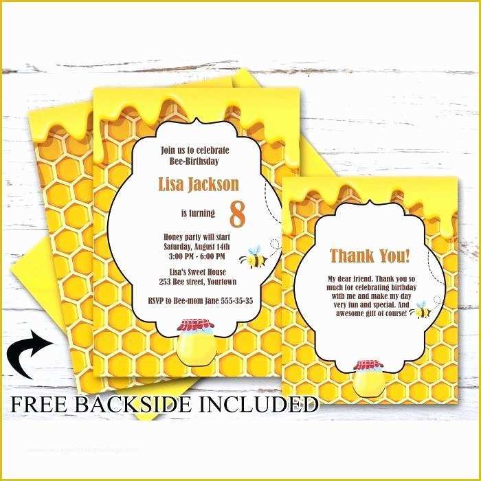 Bumble Bee Invitation Template Free Of Bumble Bee Invitations Baby Shower Invitation Printable