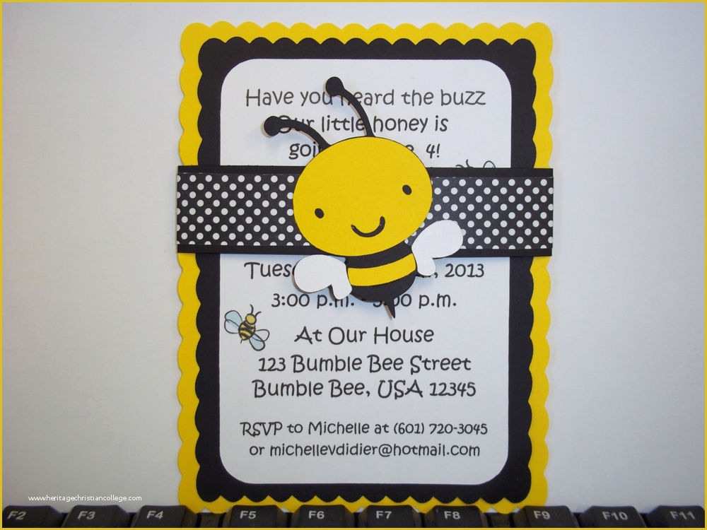 Bumble Bee Invitation Template Free Of Bumble Bee Invitations Bee 
