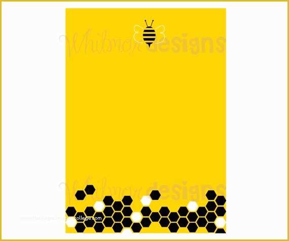 Bumble Bee Invitation Template Free Of Items Similar to Bumble Bee Party Invitation Template On Etsy