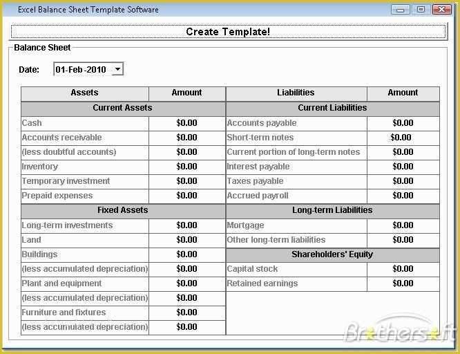 Business Balance Sheet Template Free Download Of Free Downloadable Excel Balance Sheets