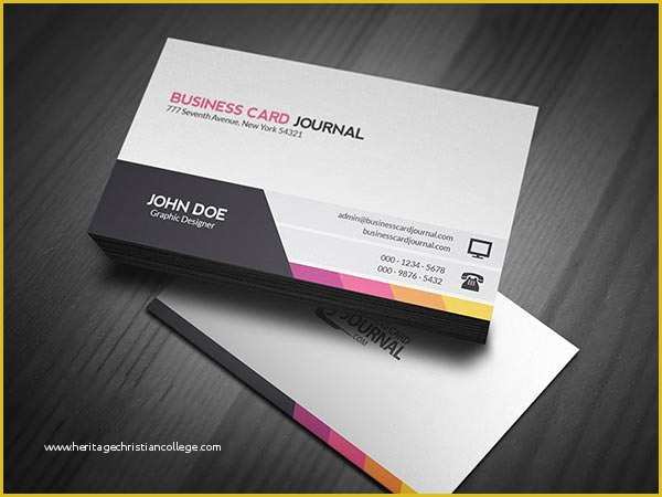 Business Calling Card Template Free Of 63 Corporate Business Card Templates Indesign Ai Word
