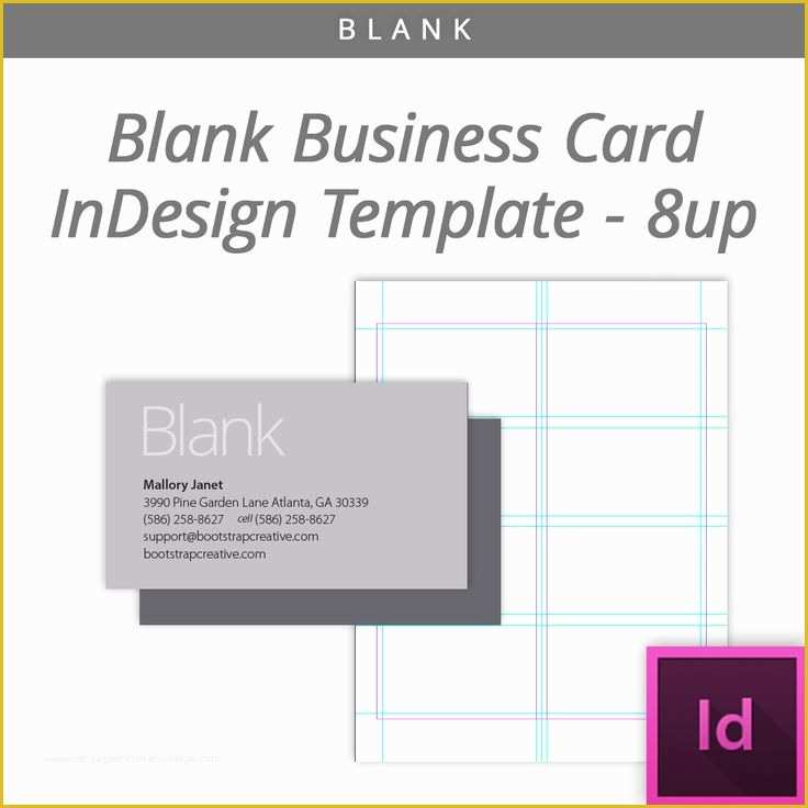 Business Calling Card Template Free Of Blank Indesign Business Card Template 8 Up Free Download