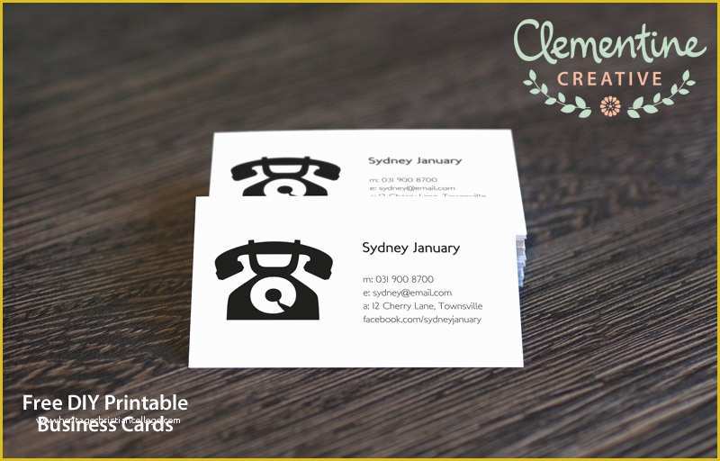Business Calling Card Template Free Of Free Diy Printable Business Card Template
