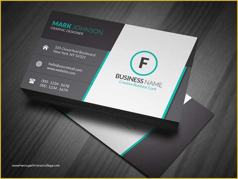 Business Calling Card Template Free Of Stunning Corporate Business Card Template Free Download