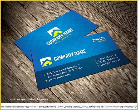 Business Card Template Ai File Free Download Of Business Card Ai File Template Fil On Corporate Business