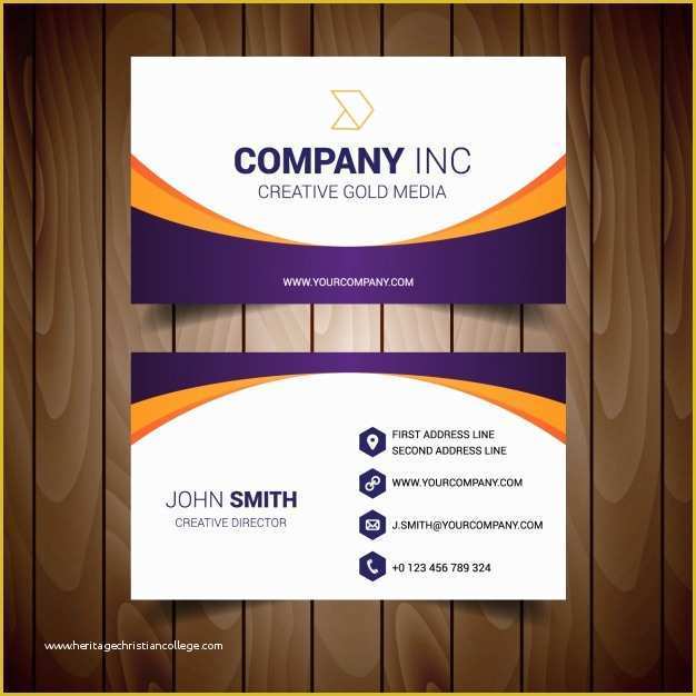 Business Card Template Ai File Free Download Of Business Card Template Design Vector