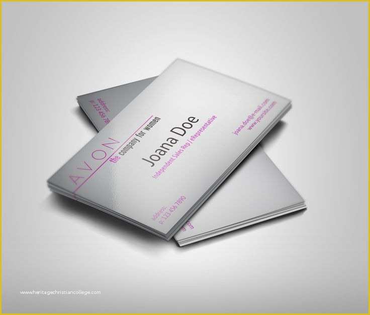 Business Card Template Ai File Free Download Of Free Avon Representative Business Cards Template