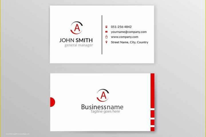 Business Card Template Ai File Free Download Of Vector Business Card Download Free Vector Art Stock