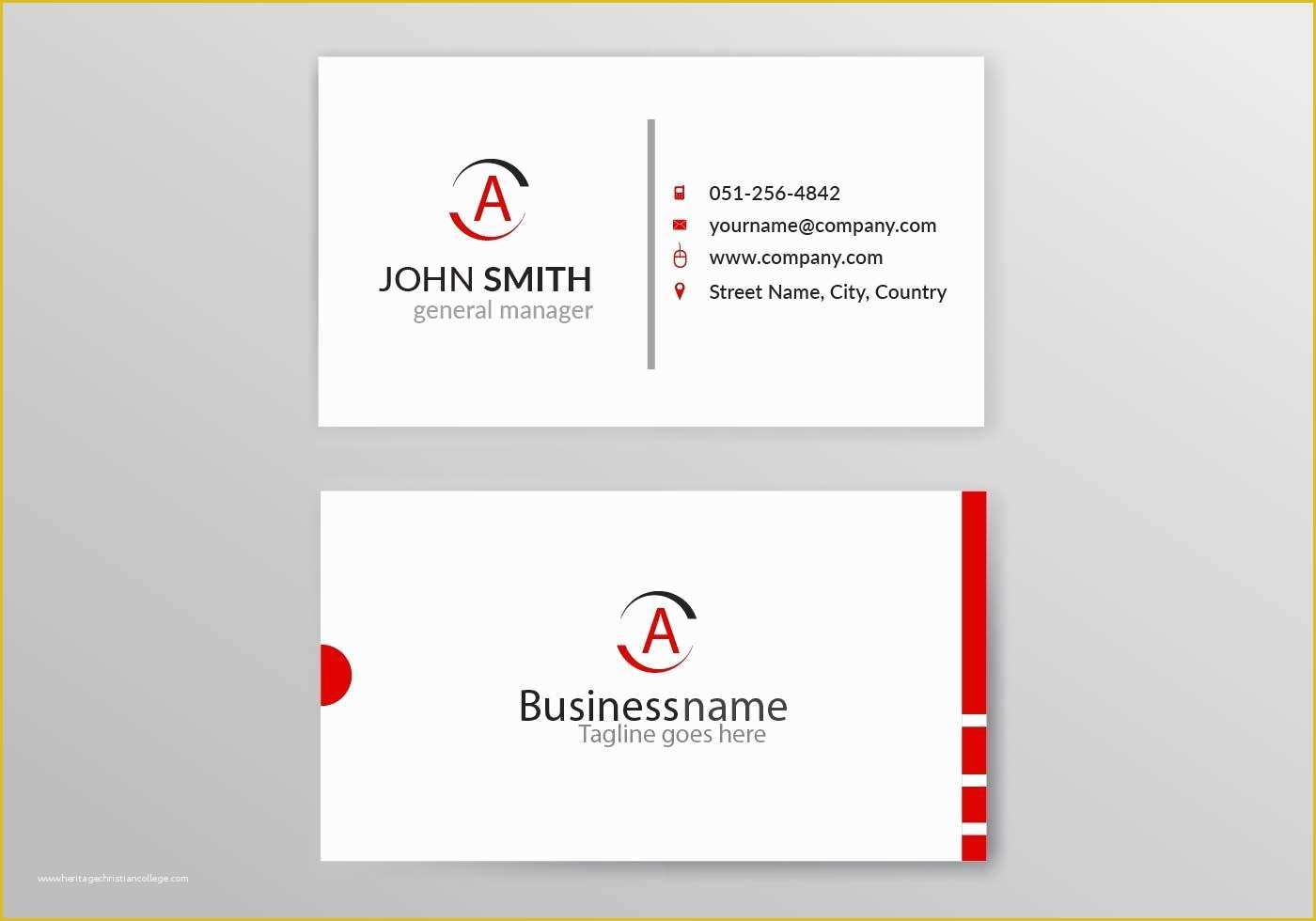 51 Business Card Template Ai File Free Download