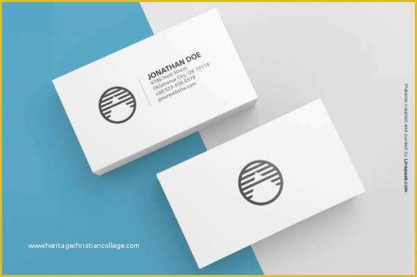 Business Card Template Ai Free Of Blank Business Card Mockup