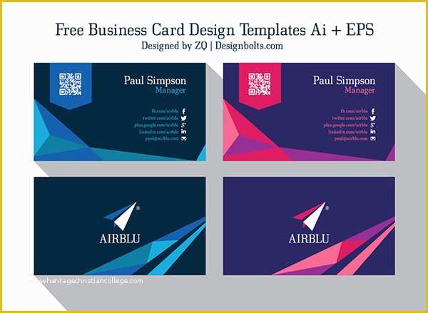 Business Card Template Ai Free Of Business Card Template Ai Fragmatfo