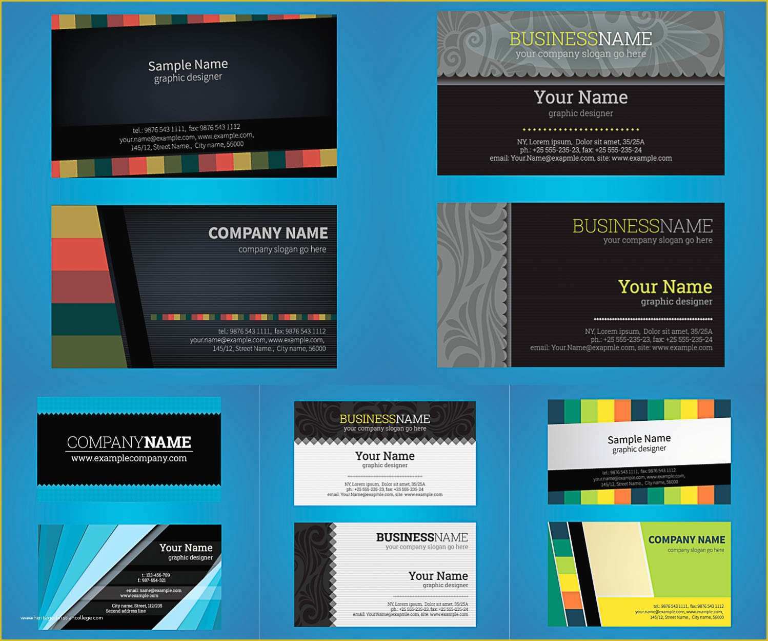 Business Card Template Ai Free Of Business Visiting Card Template Ai Eps Free