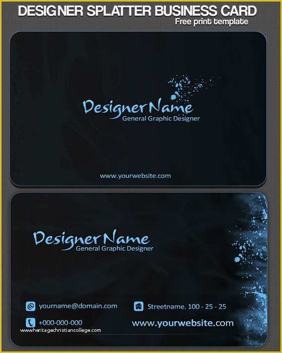 Business Card Template Free Download Of 40 Best Free Business Card Templates In Psd File format