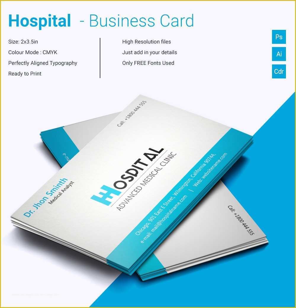 Business Card Template Free Download Of Dentist & Dental Clinic Business Card Template – 40 Free