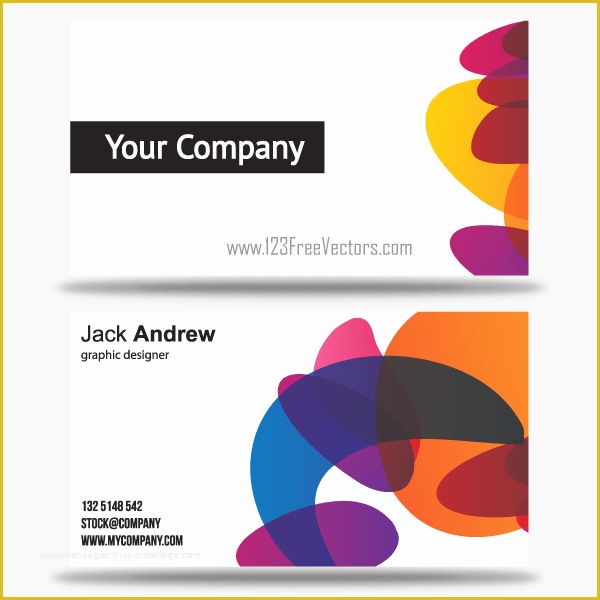 Business Card Template Free Download Of Free Colorful Business Card Templates