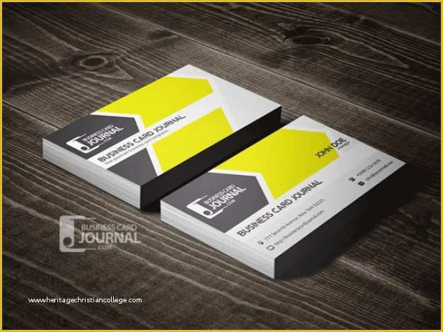 Business Card Template Free Download Of Yellow Business Card Template Psd File