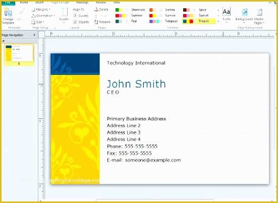 Business Card Template Free Download Publisher Of 5 Microsoft Fice Card Templates Sampletemplatess