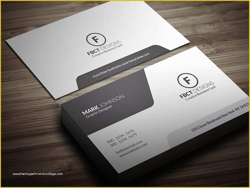Business Card Template Free Download Publisher Of Clean Monochrome Business Card Template Free Download
