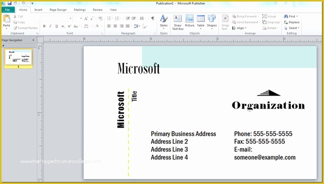 Business Card Template Free Download Publisher Of How to Make A Business Card with Microsoft Publisher