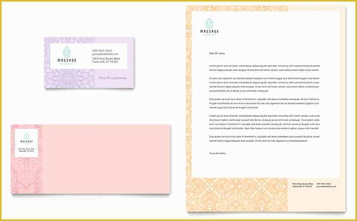 Business Card Template Free Download Publisher Of Massage Business Card & Letterhead Template Word & Publisher