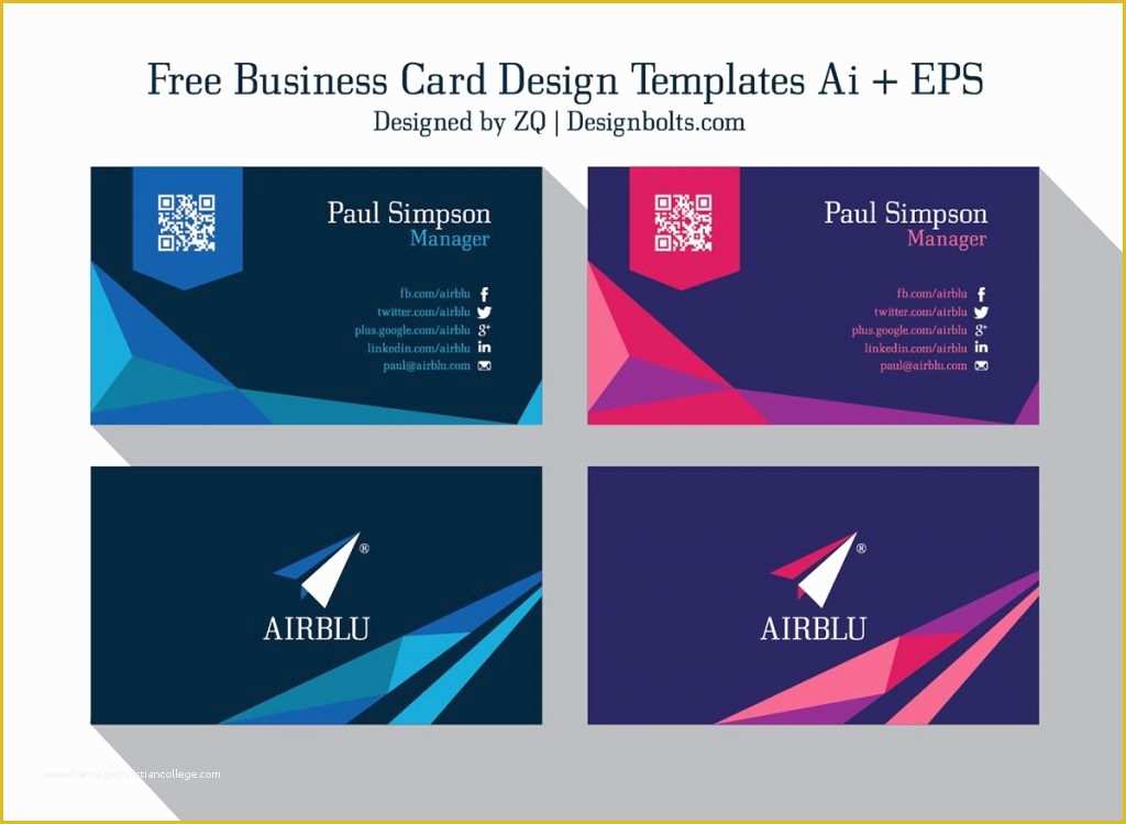 Business Card Template Illustrator Free Of 15 Business Cards Templates Illustrator