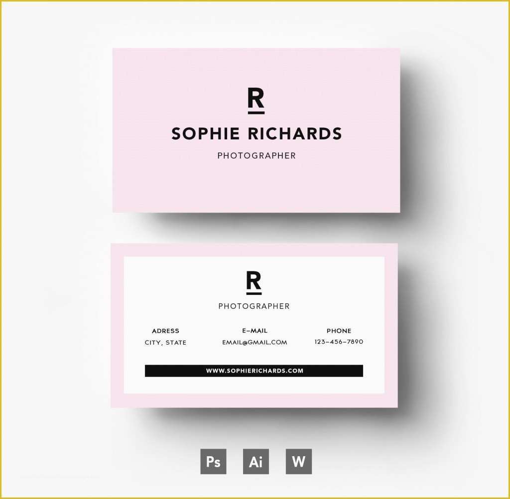 Business Card Template Illustrator Free Of Business Card Template Ai Free Adobe Illustrator Business