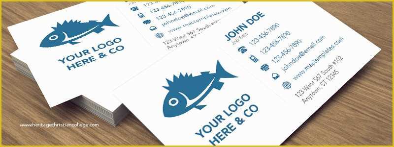 Business Card Template Illustrator Free Of Clean Business Card Template for Pages and Illustrator