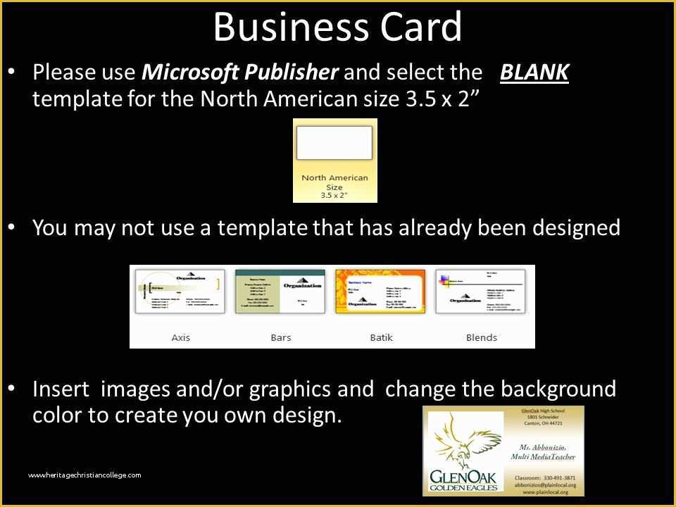 Business Card Template Publisher Free Of assignment 3 Business Stationery Ppt Video Online