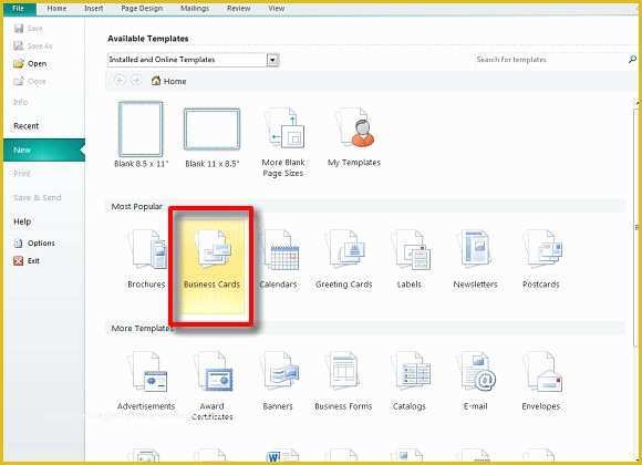Business Card Template Publisher Free Of Creating Business Cards In Microsoft Publisher