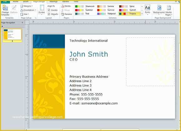 Business Card Template Publisher Free Of Creating Business Cards In Microsoft Publisher