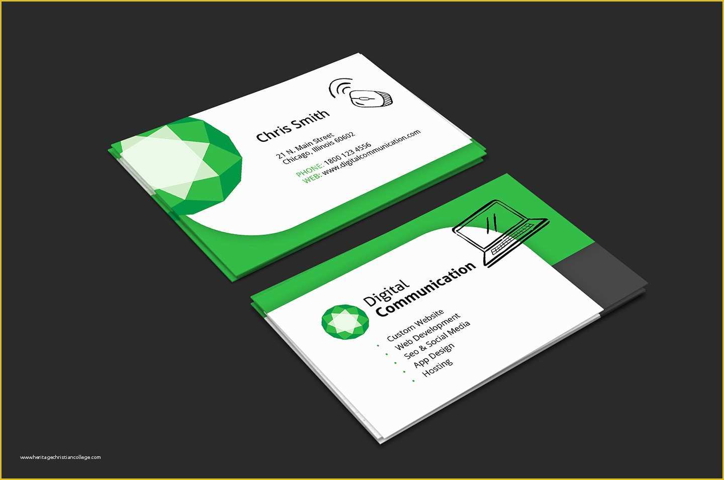 Business Card Website Template Free Of Web Design Business Card Template for Shop &amp; Illustrator