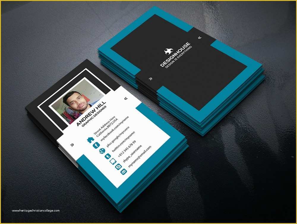 Business Cards with Photo Templates Free Of 100 Free Business Cards Psd the Best Of Free Business Cards